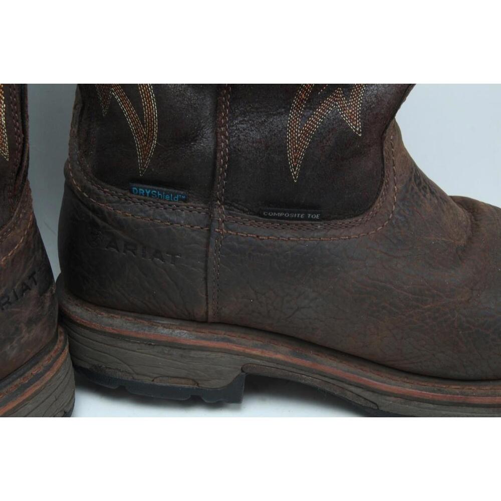 Ariat Workhog Boots Western Leather work Boot Composite Toe 13 EE READ NO INSOLE - Picture 13 of 16